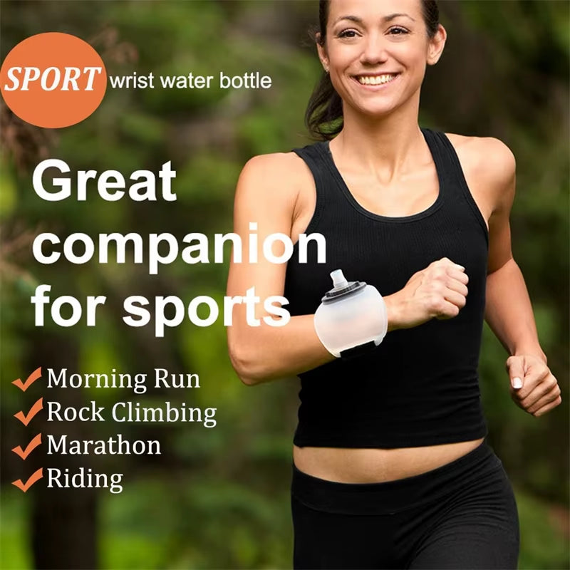 Adjustable Outdoor Portable Running Wrist Water Bottle for Fitness, Cycling, and Marathons